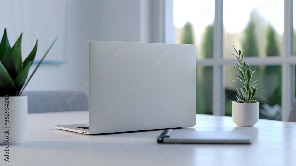 Fototapeta premium The modern home office setup. 