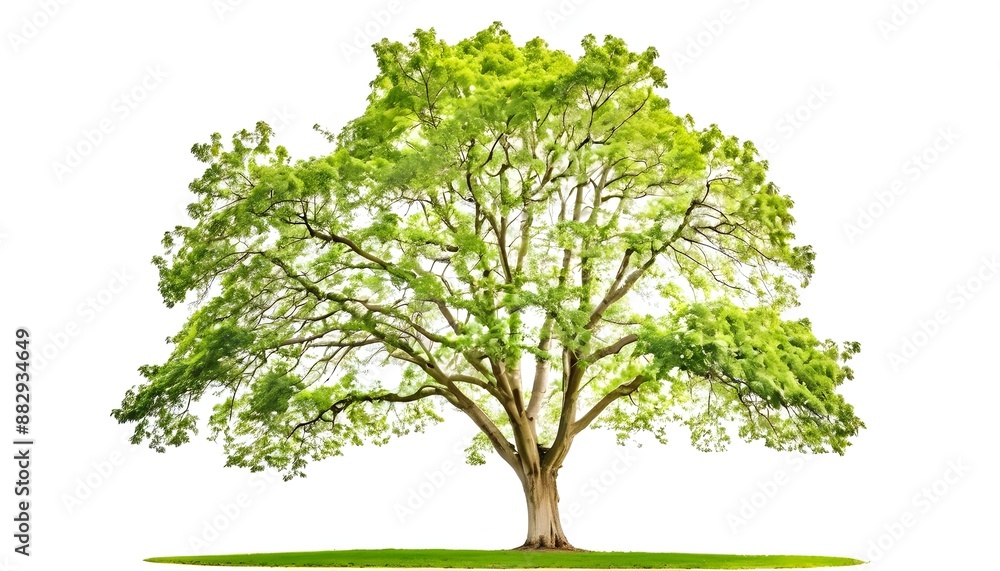 Fototapeta premium Sycamore tree on white background, Sycamore tree isolated on white, tree photos