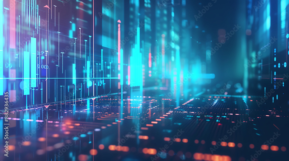 Obraz premium technology background