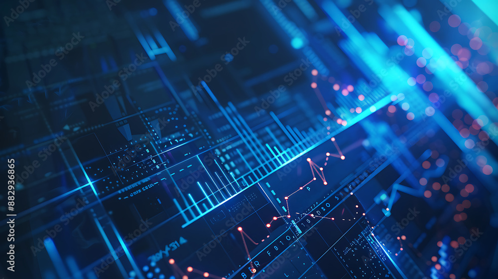 Obraz premium technology background