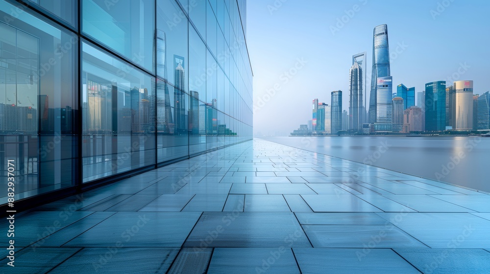 Create an image showcasing the future of spatial architecture. The scene should depict futuristic urban lands Create an image showcasing the future of spatial architecture. The scene should depict futuristic urban lands