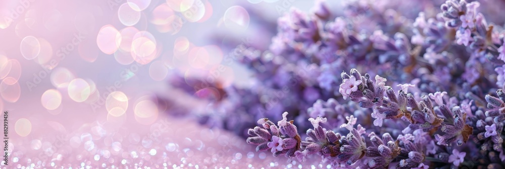 Minimalist lavender bokeh flowers background with empty space for elegant design Minimalist lavender bokeh flowers background with empty space for elegant design