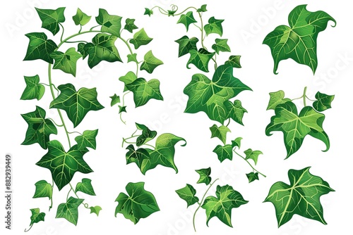 Bush grape or three-leaved wild vine cayratia Cayrat.