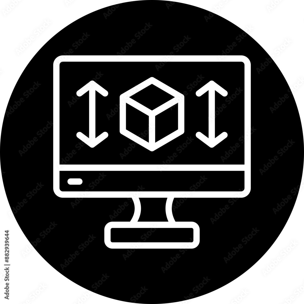 Product Design Vector Line White Circle Black Product Design Vector Line White Circle Black