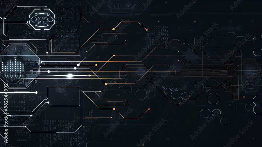 Obraz premium technology background