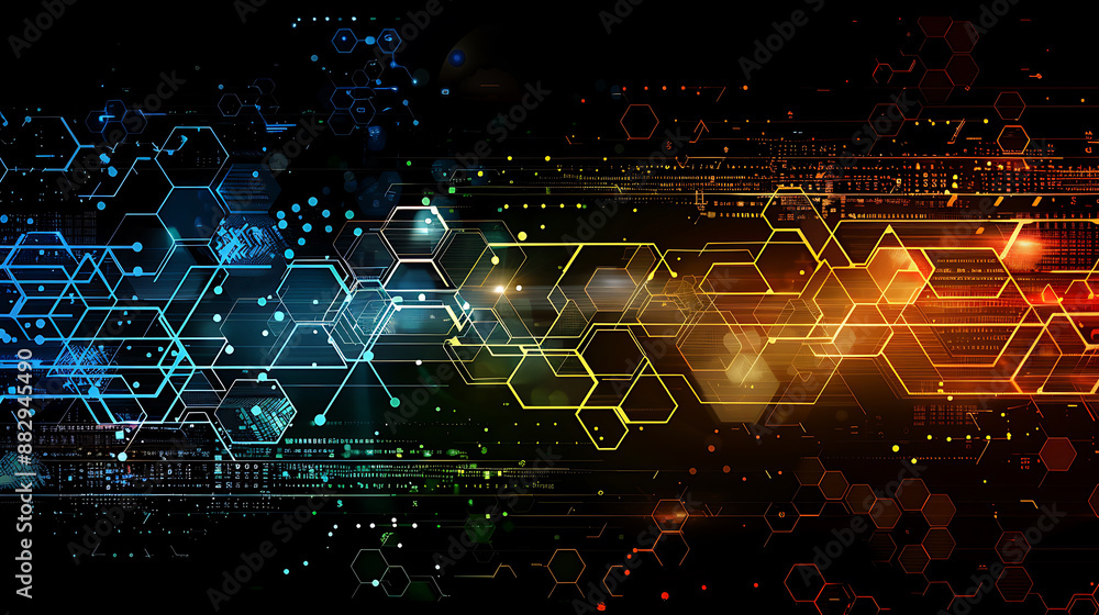 Obraz premium technology background