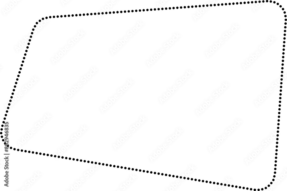 Set of square dot line shapes. Design elements Set of square dot line shapes. Design elements