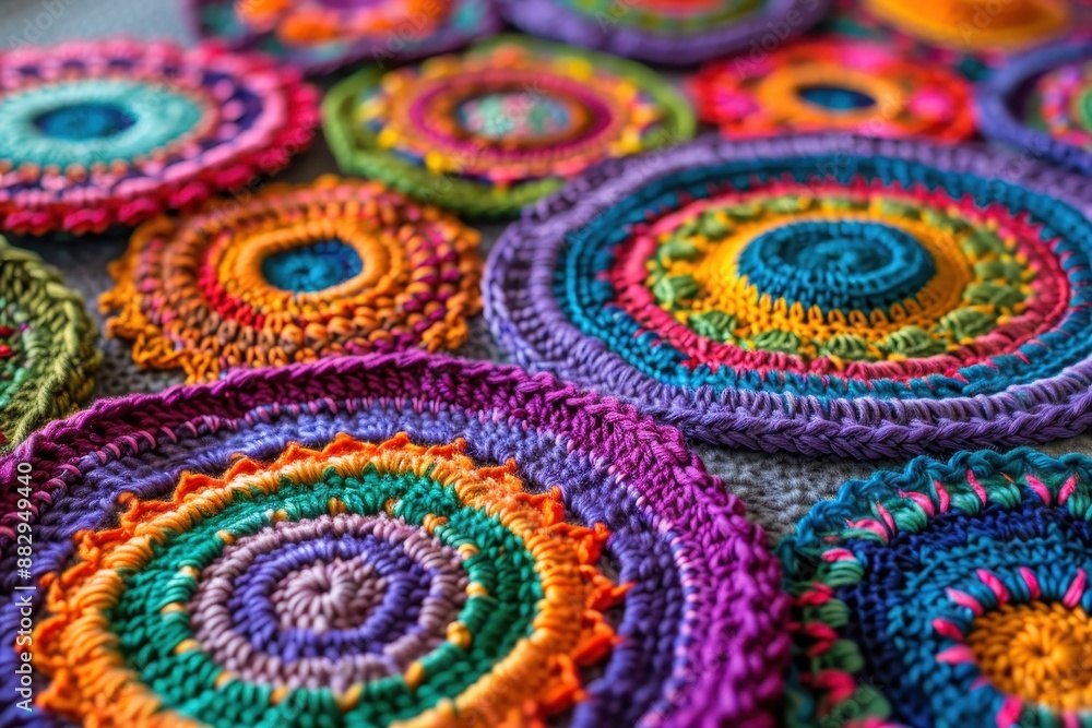 Colorful Crochet Mandala Colorful Crochet Mandala