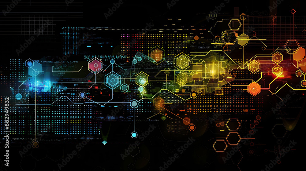 Obraz premium technology background