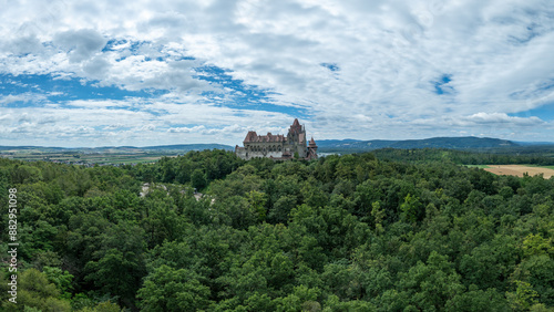 castle in the mountains Kreuzenstein Castle Austria