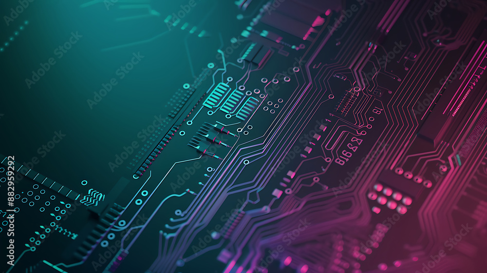 Obraz premium technology background