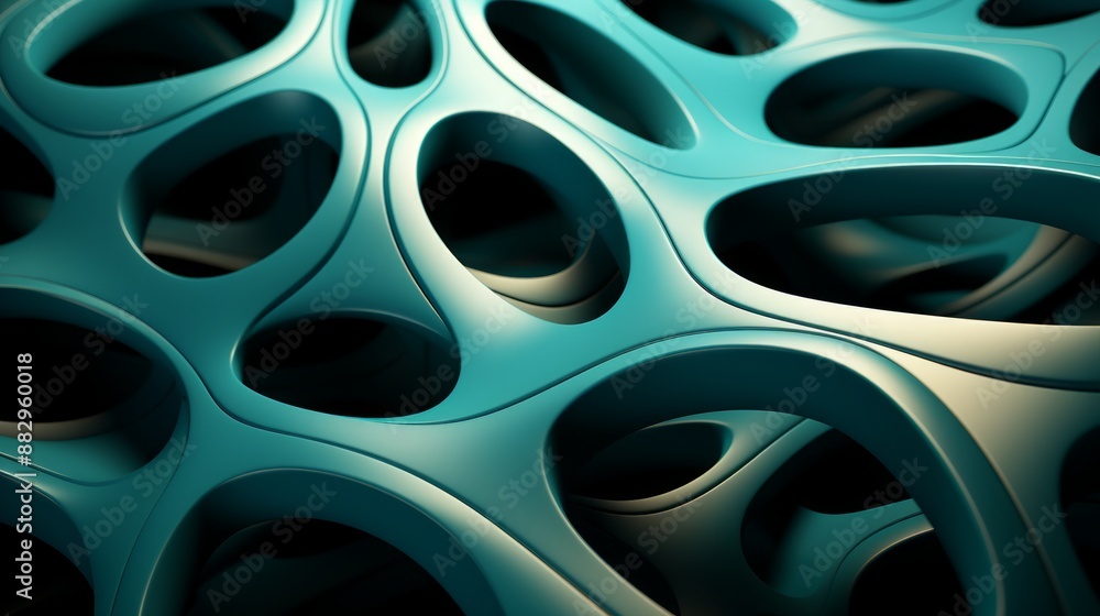 Сhaotic geometric composition. Background with circles. Reflective surface. Сhaotic geometric composition. Background with circles. Reflective surface.