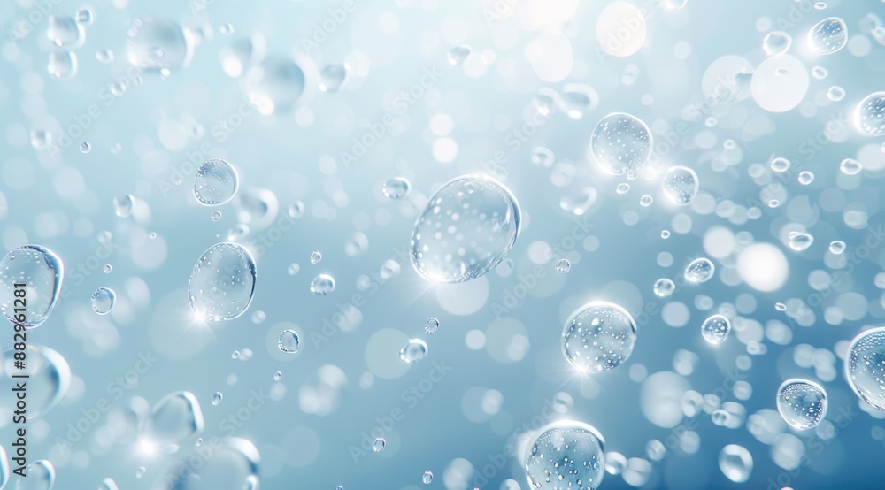 Water Droplets in Blue Light Water Droplets in Blue Light