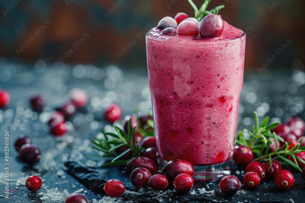 Cranberry Smoothie with Rosemary Cranberry Smoothie with Rosemary