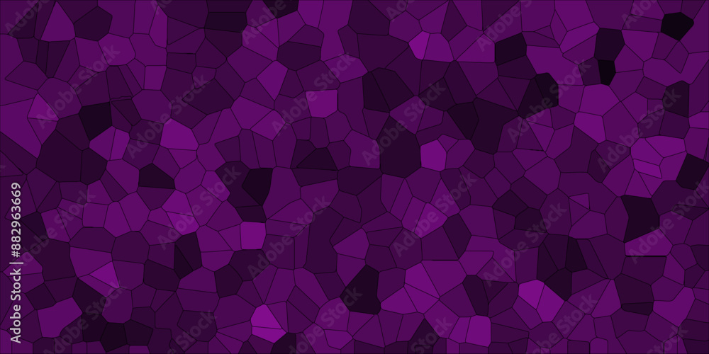 Obraz premium Abstract broken glass quartz geometric retro tiles pattern voronoi diagram.