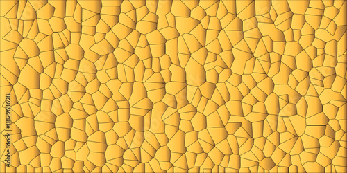 Abstract broken glass quartz geometric retro tiles pattern voronoi diagram.