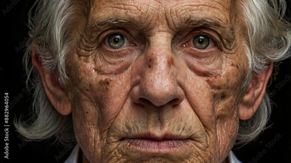 An elderly man with white hair and wrinkles, looking wise and experienced An elderly man with white hair and wrinkles, looking wise and experienced