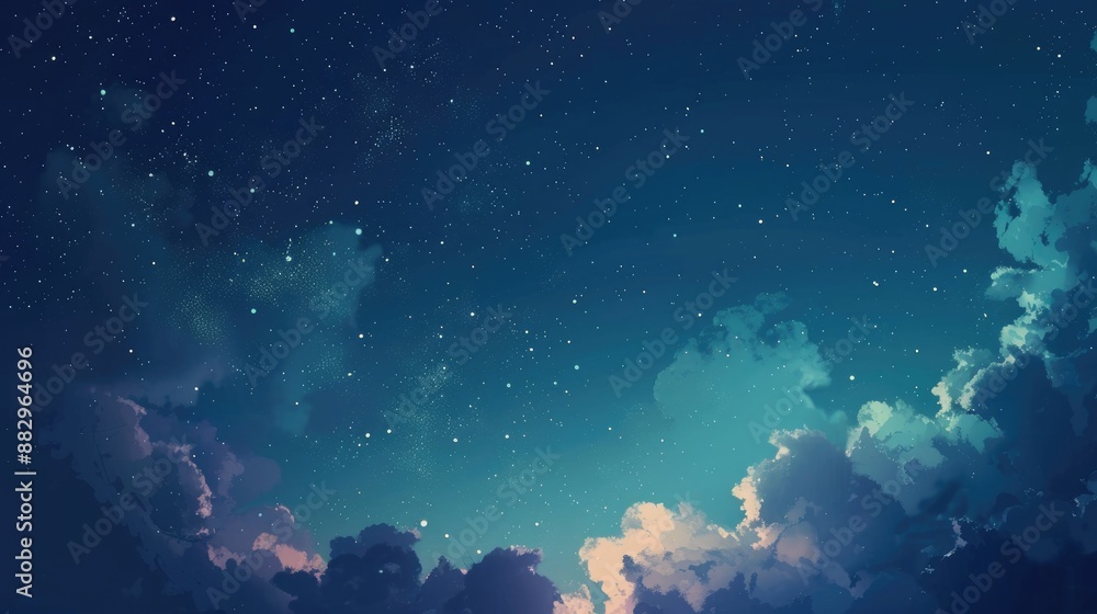 Twilight sky with clouds and space for text Twilight sky with clouds and space for text
