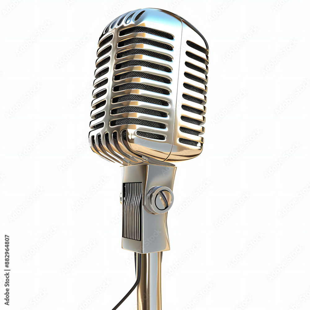 Fototapeta premium microphone isolated on white