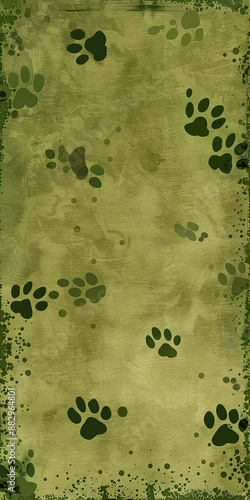 background with animal paw print