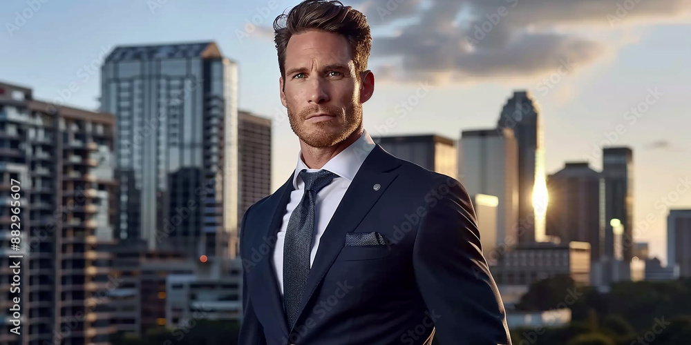 Portrait of a successful businessman at work Portrait of a successful businessman at work