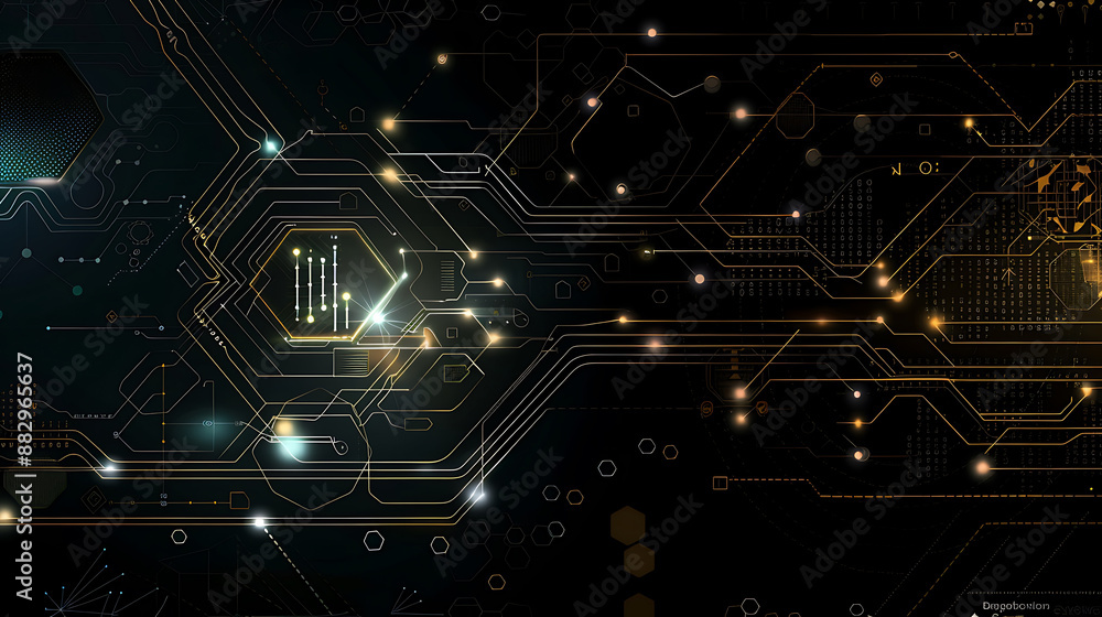 Obraz premium technology background