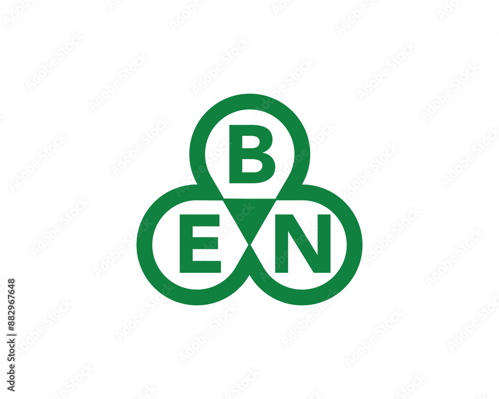 BEN logo design vector template. BEN logo design. BEN logo design vector template. BEN logo design.