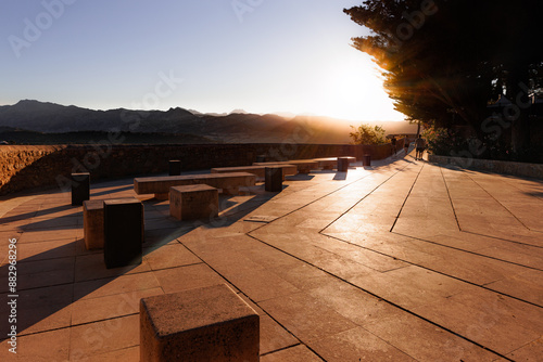 Sunset from Paseo de los Ingleses (Ronda, Malaga)