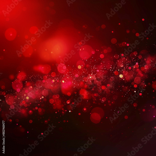 red background