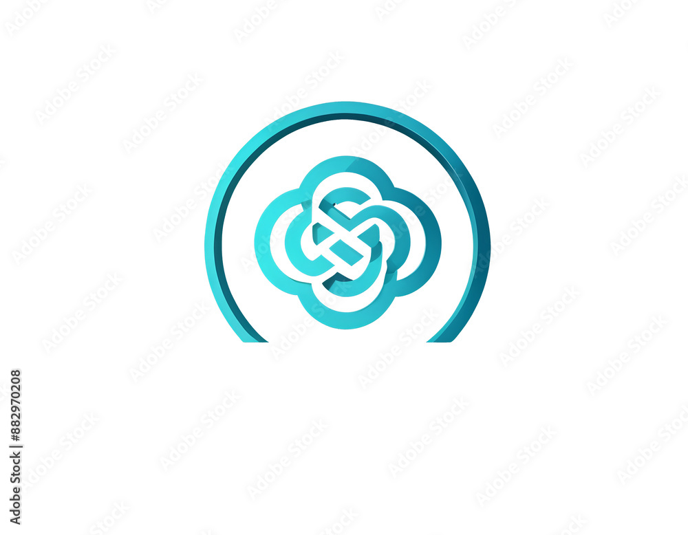 modern logo of a company, technology brand, concept icon shape modern logo of a company, technology brand, concept icon shape