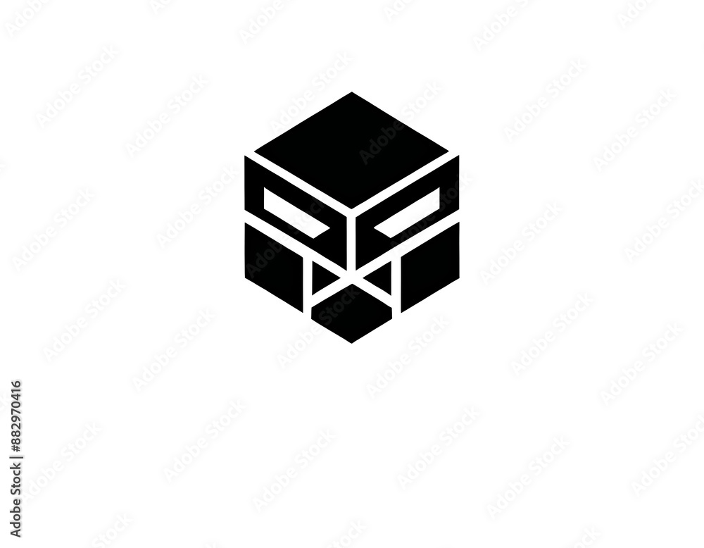 modern logo of a company, technology brand, concept icon shape modern logo of a company, technology brand, concept icon shape