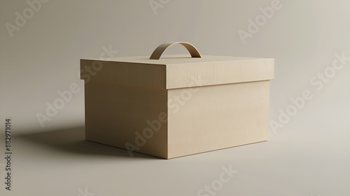 Wallpaper Mural Blank Box with Handle - Minimalist Packaging Mockup for Product Branding Torontodigital.ca