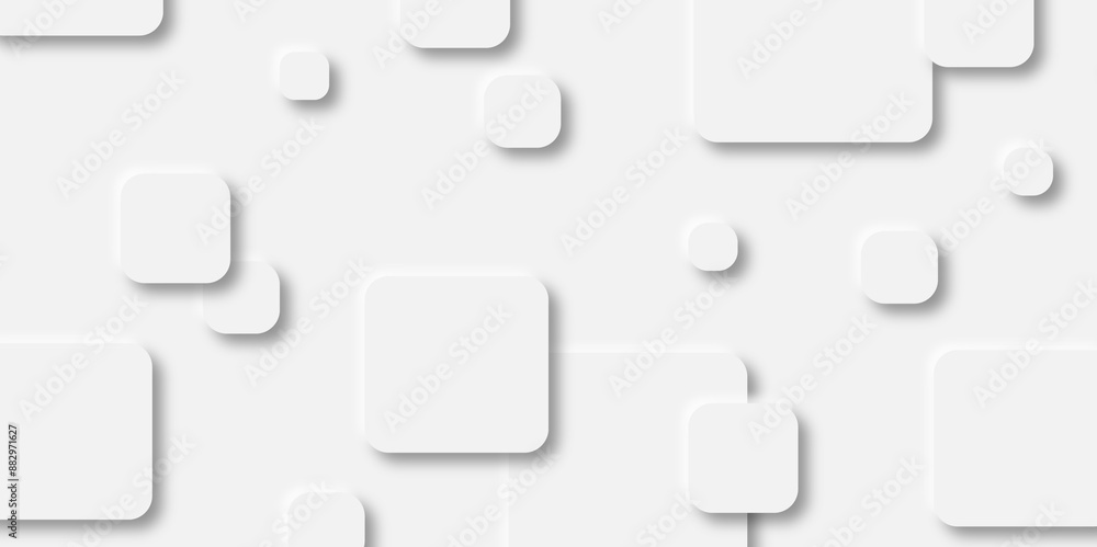 Abstract white square shape geometric line background. abstract seamless modern white and gray color technology concept geometric square vector background neomorphism style poster, banner design. Abstract white square shape geometric line background. abstract seamless modern white and gray color technology concept geometric square vector background neomorphism style poster, banner design.