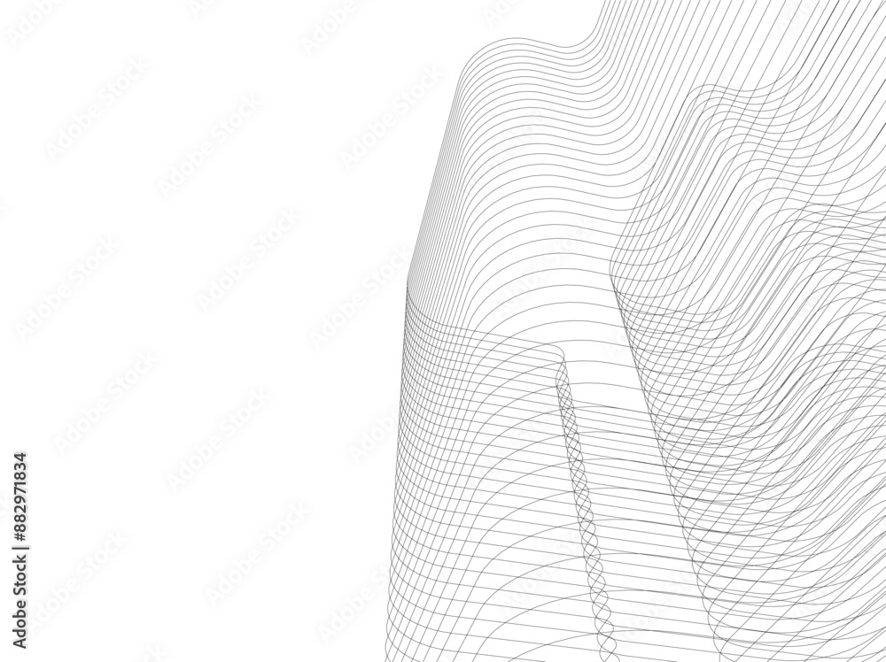 Fototapeta premium architectural drawing 3d