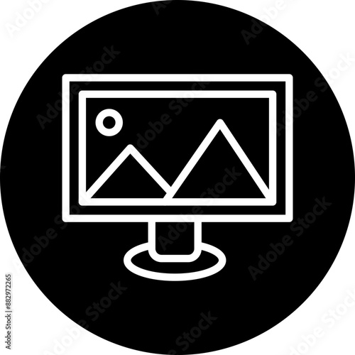 Film Color Correction Vector Line White Circle Black