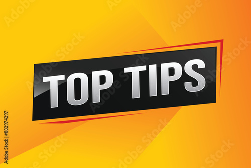 top tips word text concept icon logo sign symbol vector note memo 3d design creative style for use landing page, template, ui, web, mobile app, poster, banner, flyer, backdrop, gift card, coupon

