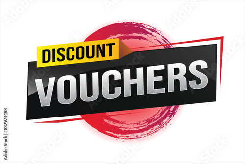 discount voucher vouchers special offer poster banner graphic design icon logo sign symbol social media website coupon advertising store shop online, website, landing page

