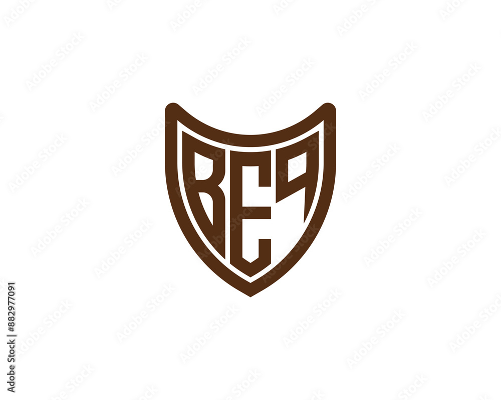 BEQ logo design vector template. BEQ logo design. BEQ logo design vector template. BEQ logo design.