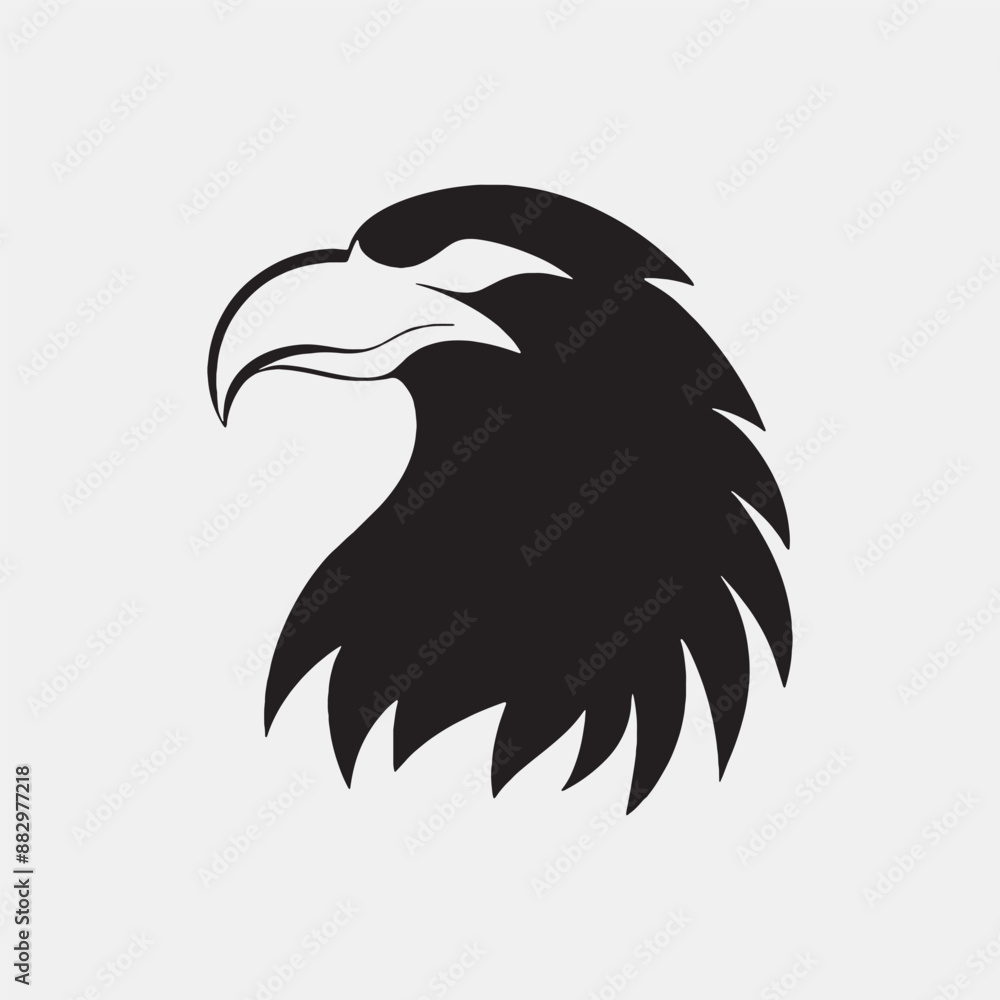 Obraz premium Eagle vector silhouette illustration