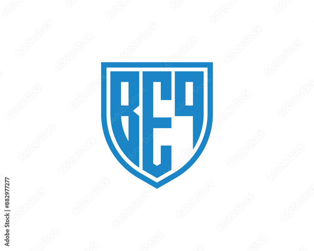BEQ logo design vector template. BEQ logo design. BEQ logo design vector template. BEQ logo design.