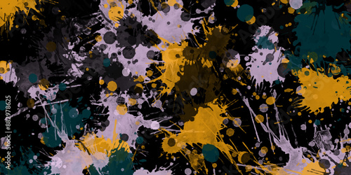 Colorful painted background. Splatter Brush Stroke Surface. Watercolor Endless. Incredible modern design. Beautiful background of incredible bright colors. Modern Fluid art. Vector Format. spray blots