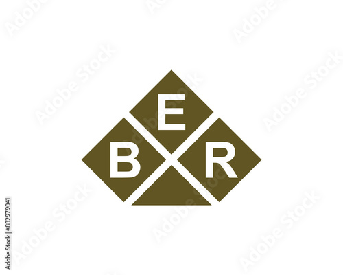 BER Logo design vector template. BER letter logo design.
