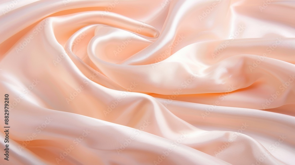 A piece of pink fabric with a swirl pattern A piece of pink fabric with a swirl pattern