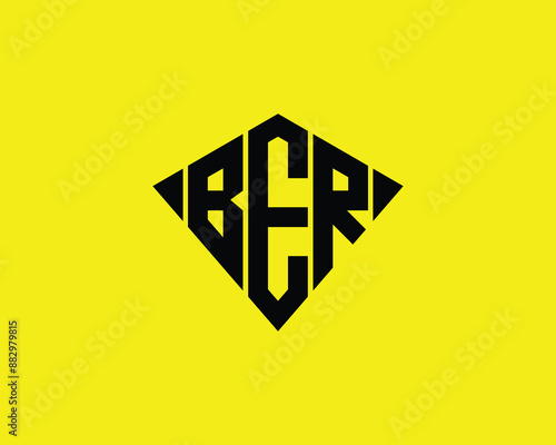 BER Logo design vector template. BER letter logo design.