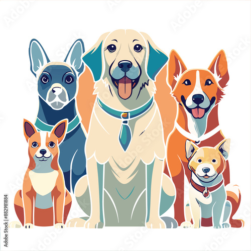 dog, doodle, friends, friendship, graphic, outline, pet, puppy, simplicity, trendy, trust, drawing, hand-drawn, linear, loyal, loyalty, sitting, vignetting, illustration, isolated, minimalistic.