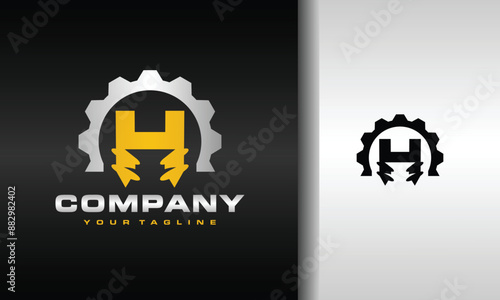 letter H drill set logo