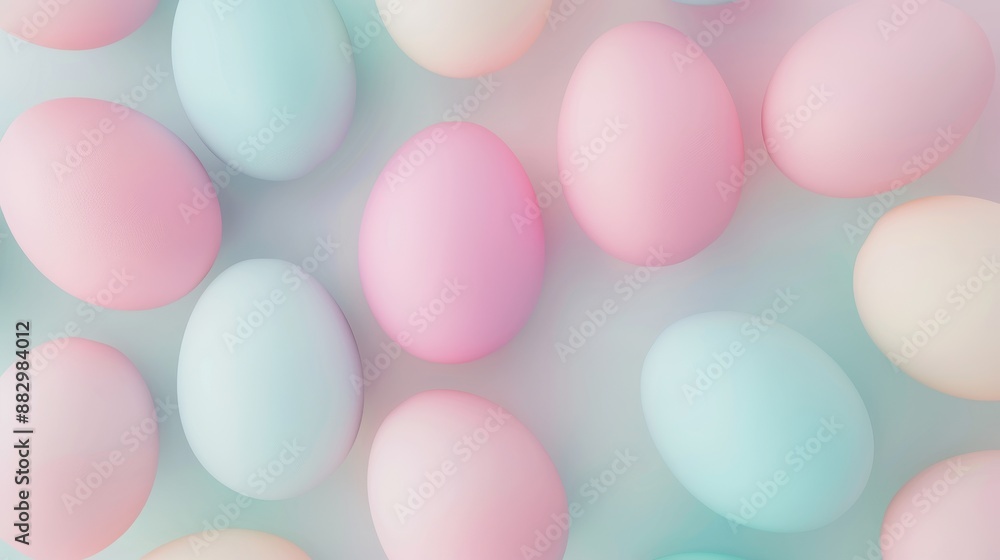 A bunch of colorful eggs are arranged in a pattern A bunch of colorful eggs are arranged in a pattern