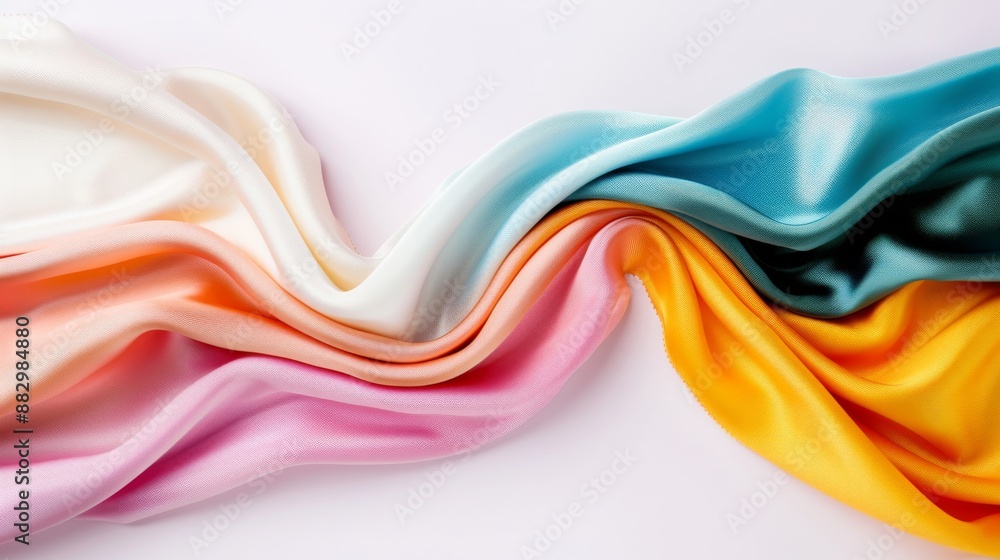 A vibrant abstract background with colorful waves and flowing patterns A vibrant abstract background with colorful waves and flowing patterns