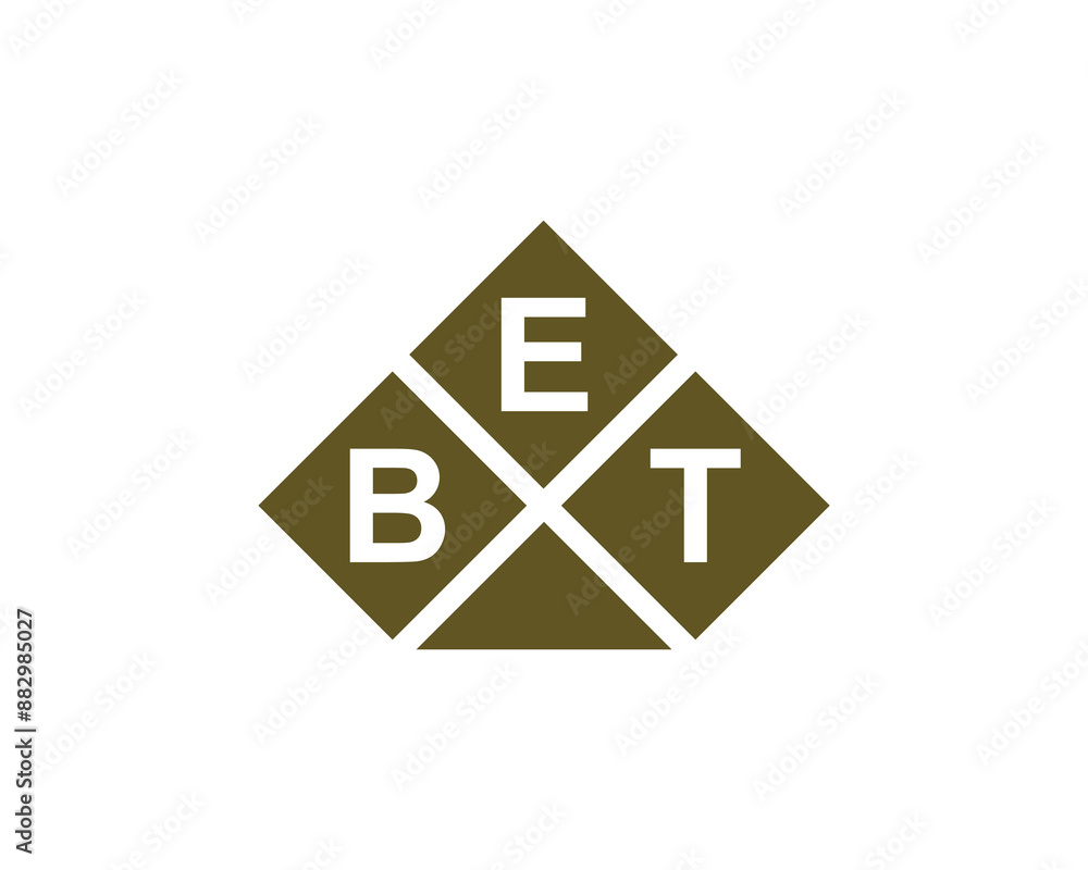 Fototapeta premium BET Logo design vector template. BET letter logo design.