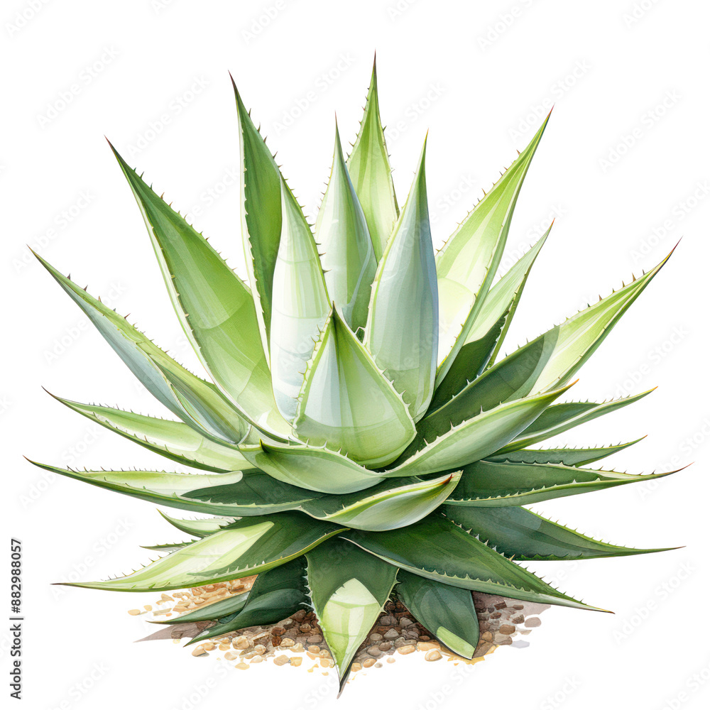a side view agave cactus cut out transparent background a side view agave cactus cut out transparent background